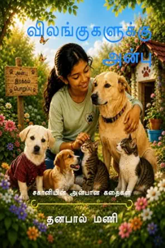 Published Tamil book cover for Love for Animals - Stories of Shakaani